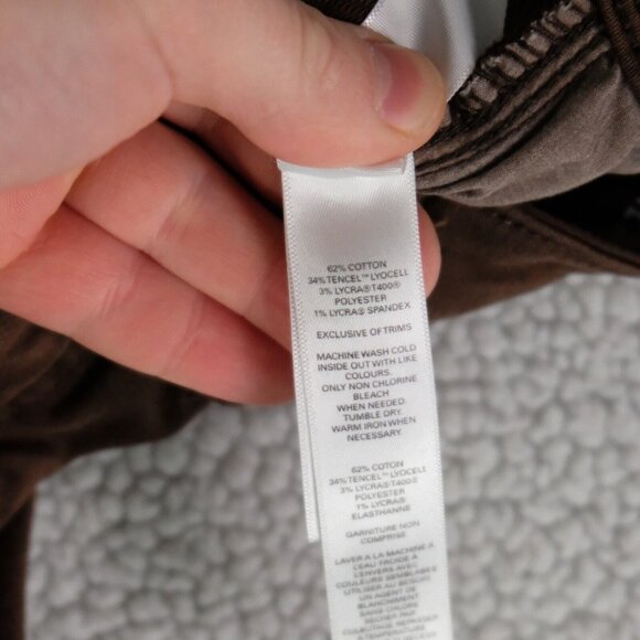 DUER Jeans Mens 32X34 Brown N2X Relaxed Tapered Performance Denim Stretch - Picture 12 of 14